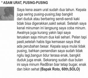 testimoni asam urat